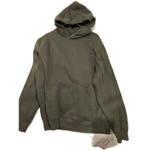 Athletic Works Pullover Drab Green Hoodie Mens Lar